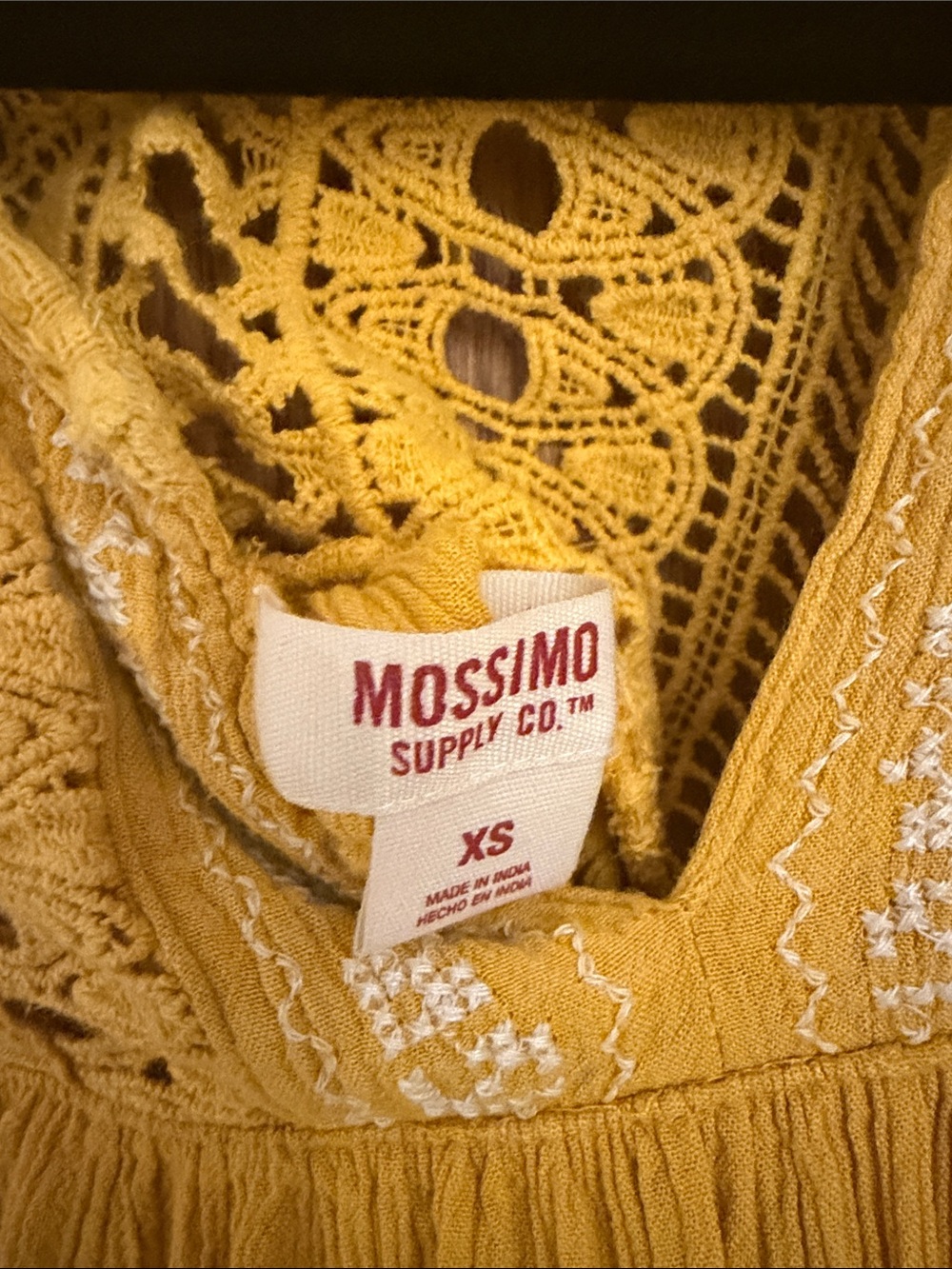 XS Mossimo Supply Co. Mustard Yellow Blouse - Picture 3 of 9